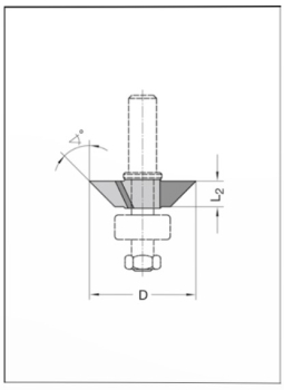 Fase- und Bündigfräser 30.5x7.3x12x 24460-5-00045-R